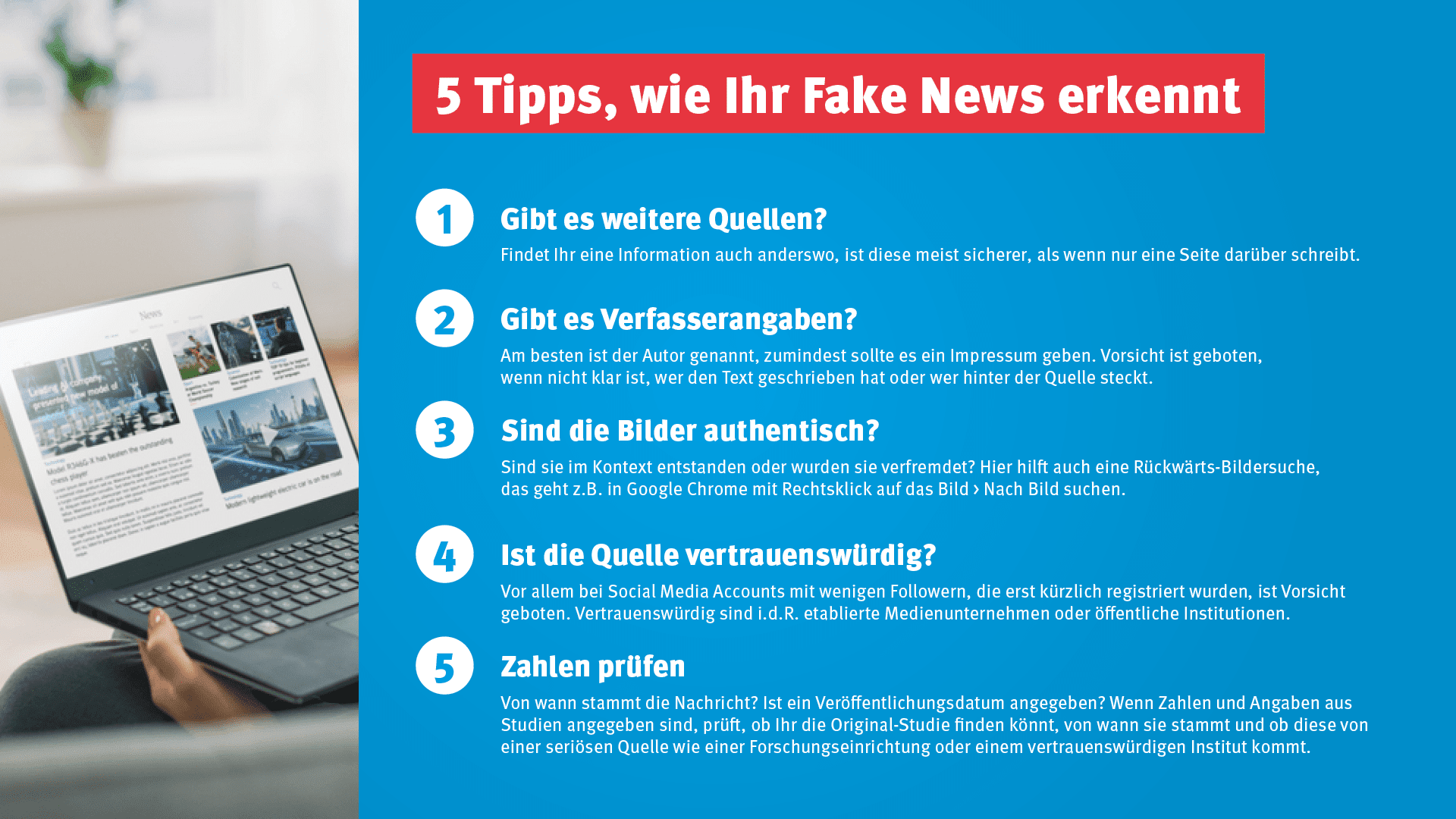 5 Tipps, wie Ihr Fake News erkennt
